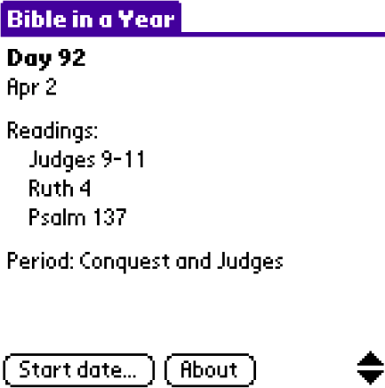 Bible in a Year screenshot